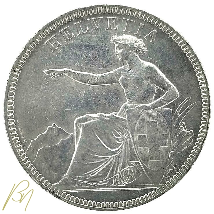 Suisse 5 Francs 1874 B - Burgondia Numismatica