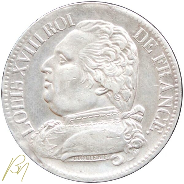 Louis XVIII 5 francs 1814 M