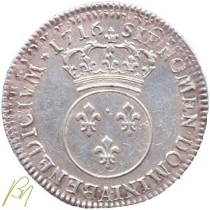 Louis XV 1/4 d'écu vertugadin 1716 A ( superbe exemplaire )