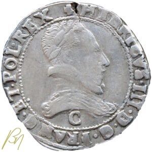 Henri III franc au col plat 1583 St Lô