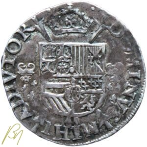 Pays-Bas Espagnol 1/5 d'écu 1565 Philippe II ( superbe )