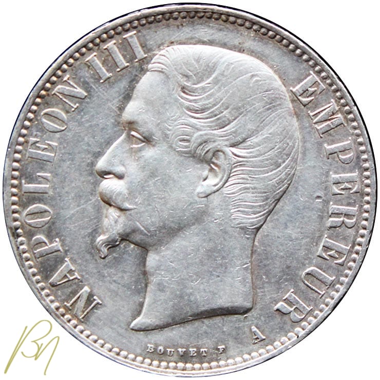 Napoléon III 5 francs tête nue 1856 A SUP à SPL