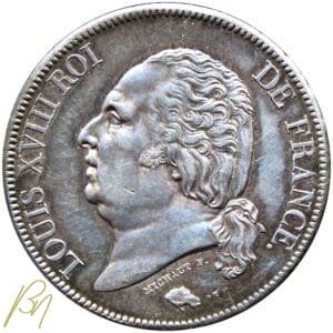 Louis XVIII 5 francs 1821 A ( SUP )