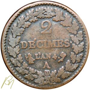 Dupré deux décimes AN 4 A